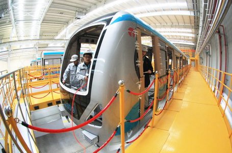 Factory producing chinese ligt trains